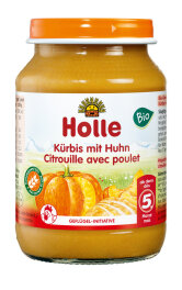 Holle Baby Food K&uuml;rbis mit Huhn 190g