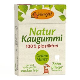 Xylit Kaugummi Gr&uuml;neMinze NaturKau 28 g