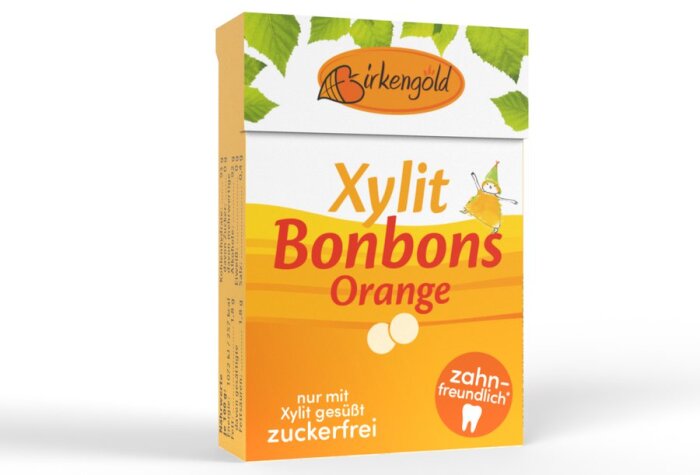 Birkengold Xylit Bonbons Orange 30 g