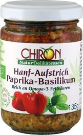 CHIRON Hanfaufstrich Paprika-Basilikum 135 g