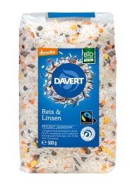 Davert Reis &amp; Linsen Mischung demeter 500 g