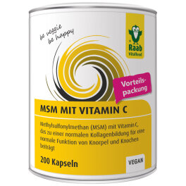 Raab Vitalfood MSM mit Vitamin C Kapseln 126g