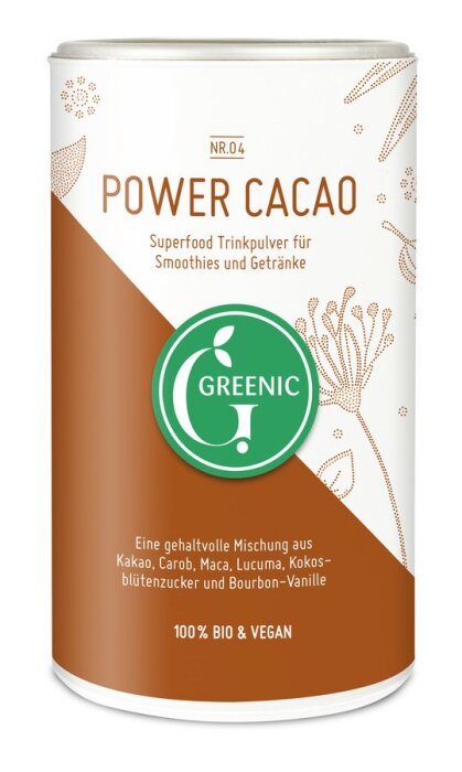 Greenic Power Cacao Bio Trinkpulver Mischung 175g