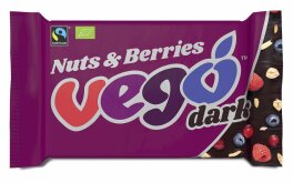 Vego Chocolate Dark Nuts &amp; Berries 85g bio