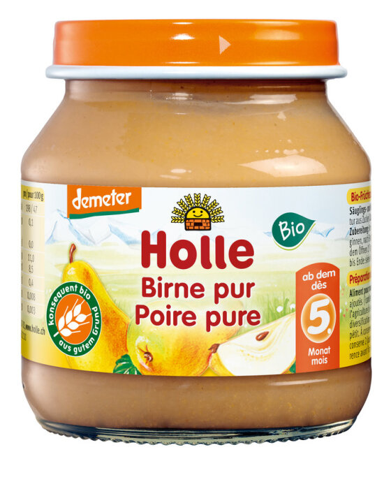 Holle Baby Food Birne Pur 125g