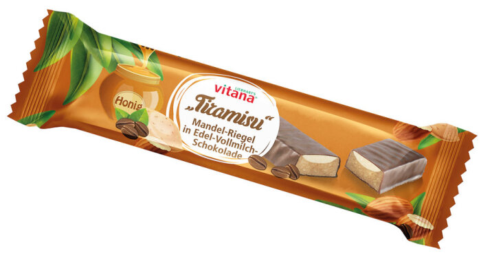 Vitana Bio-Tiramisu Riegel mit Vollmilch-Schokolade überzogen 40g