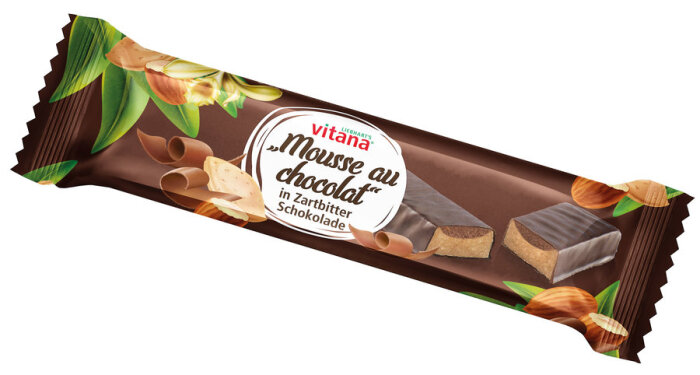 Vitana Bio-Mousse au chocolat-Riegel mit Zartbitter-Schokolade überzogen 40g