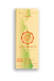 Chocqlate Virgin Cacao Schokolade Ingwer 75 g