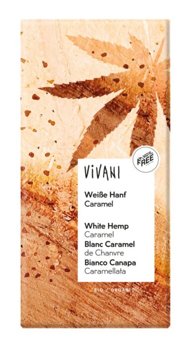 Vivani Weiße Vanille Hanf Caramel Crunch S 80 g
