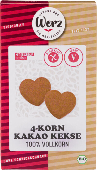 Werz 4-Korn-Vollkorn-Schoko-Keks 150g