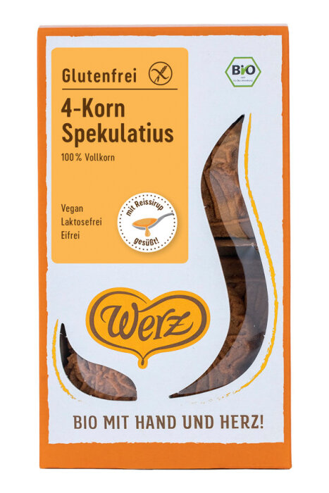 Werz 4-Korn-Spekulatius-Keks glutenfrei Bio 125g