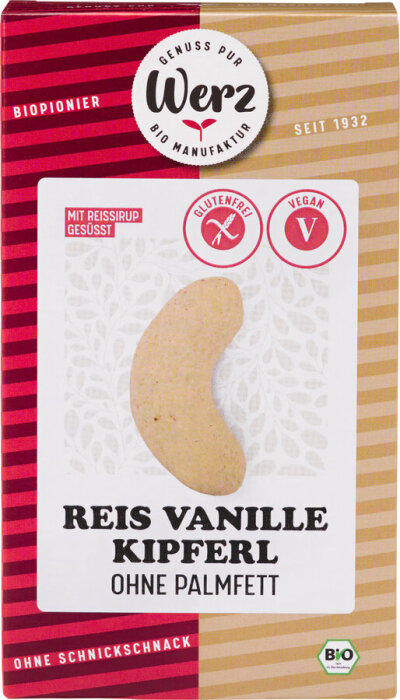 Werz Reis-Vanille-Kipferl 125g Bio