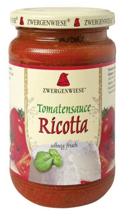 Zwergenwiese Bio Tomatensauce Ricotta 340ml