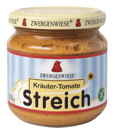 Zwergenwiese Bio Kräuter-Tomate Streich 180g
