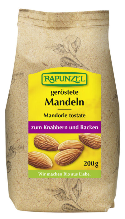 Rapunzel Bio Mandeln geröstet, Europa 200g