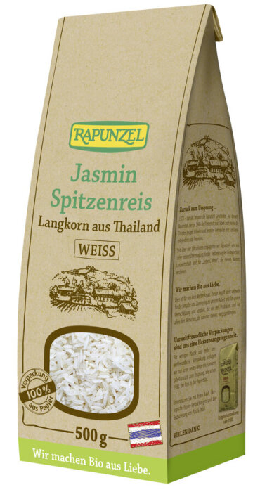 Rapunzel Bio Jasmin Spitzenreis Langkorn Weiß 500g