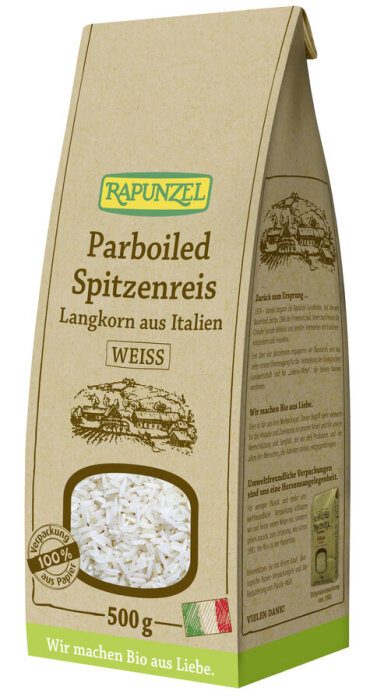Rapunzel Bio Parboiled Spitzenreis Langkorn Weiß 500g