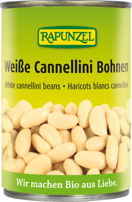 Rapunzel Bio Weiße Cannellini Bohnen in der Dose 400g