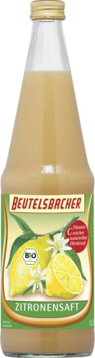 Beutelsbacher Zitronensaft naturtrüb 700ml
