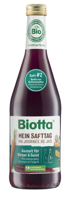Biotta Mein Safttag 2 Schwarze Karotte Bio 500ml