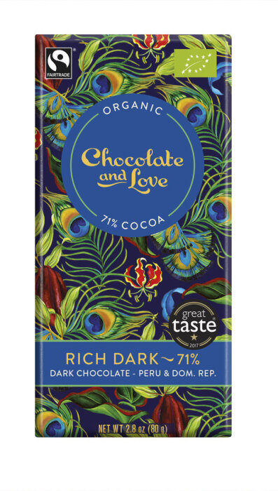 Chocolate and Love Rich Dark 71% Kakao 80g