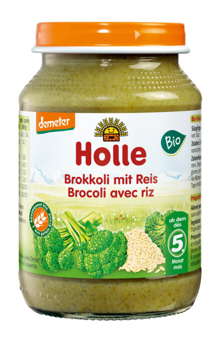 Holle Brokkoli mit Reis demeter 190g