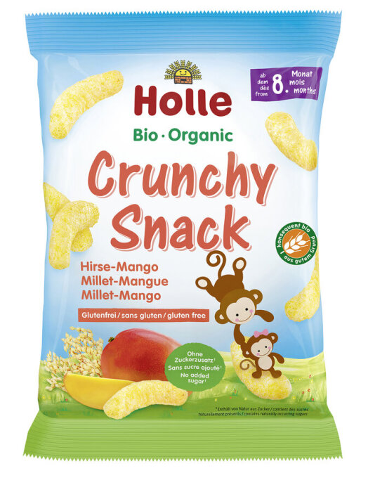 Holle Crunchy Snack Hirse Mango 25g