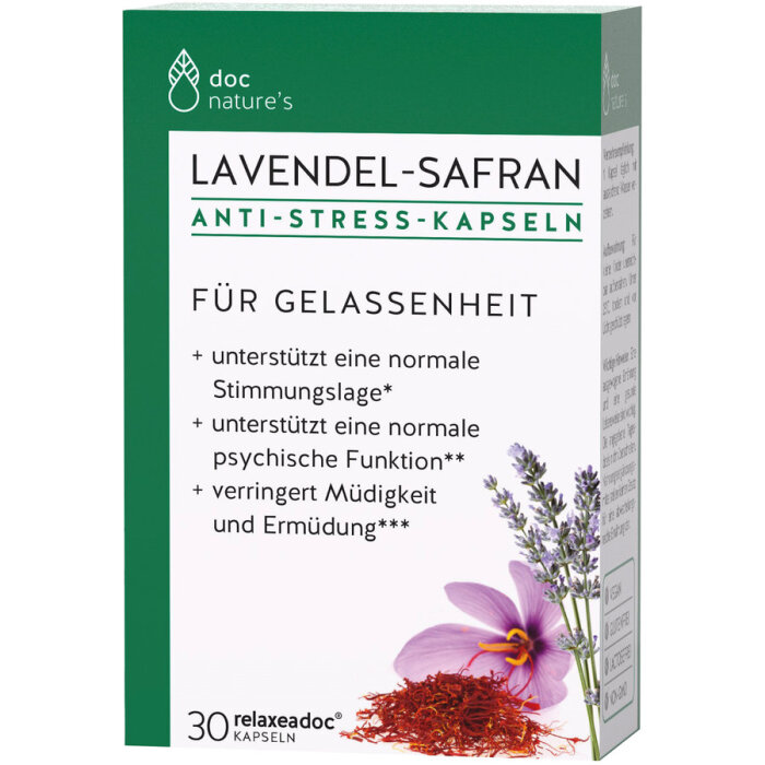 doc®phytolabor Lavendel-Safran ANTI-STRESS Kapseln 30Stk