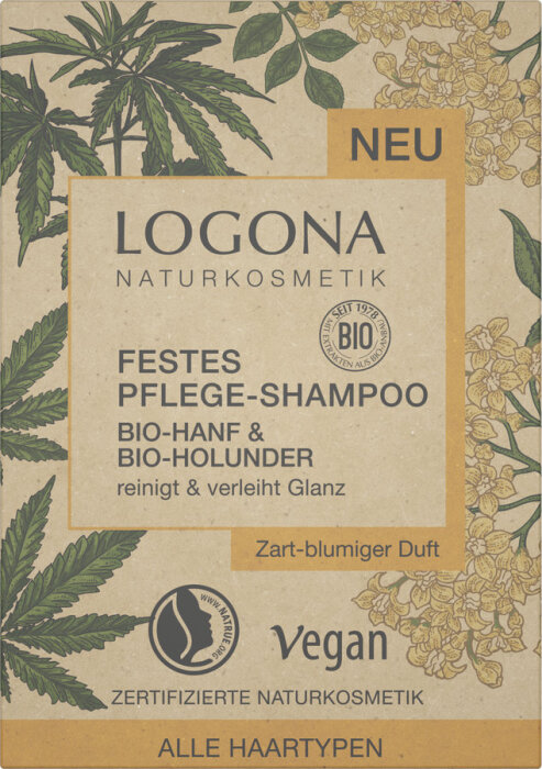 Logona Festes Shampoo Hanf & Holunder 60g
