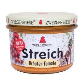 Zwergenwiese Kräuter Tomate Streich 180g
