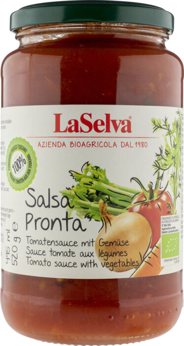 LaSelva Bio Salsa Pronta Tomatensauce mit Gemüse 520g