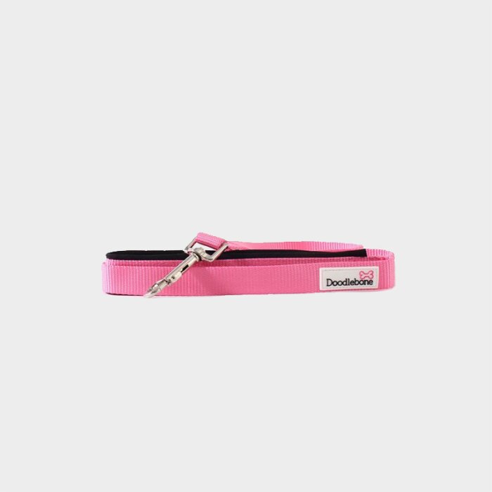 Doodlebone® Bold gepolsterte Leine - Pink; Größe S