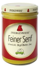Zwergenwiese Bio Feiner Senf 160g