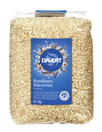 Davert Rundkorn Reis, Vollkorn 1kg