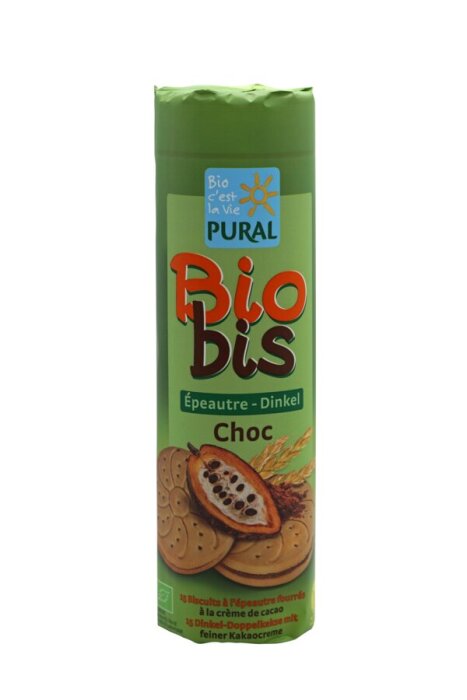 Pural Bio Bis Dinkel Choc Doppelkeks mit Kakaocreme 300g