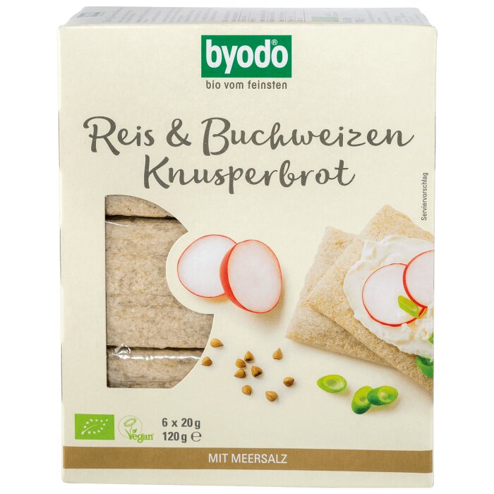 Byodo Bio Knusperbrot Reis & Buchweizen 120g