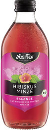 Yogi Tea Bio Hibiskus Minze mit Himbeerblättern 330ml
