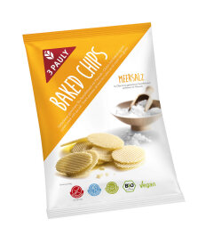 3 Pauly Baked Chips mit Meersalz glutenfrei 85g Bio