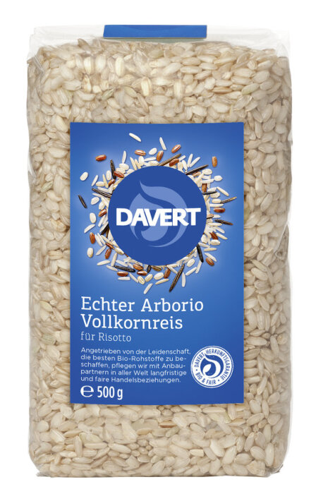 Davert Arborio Reis Vollkorn für Risotto 500g