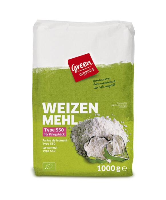 greenorganics Weizenmehl Type 550 1kg