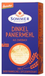 Sommer Demeter Dinkel Paniermehl aus feinem Zwieback 300g...